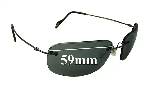 Sunglass Fix Lentes de Repuesto para Maui Jim MJ311 Mauna Loa - 59mm Wide Maui Jim MJ311 Mauna Loa Lentes de Repuesto 59mm wide