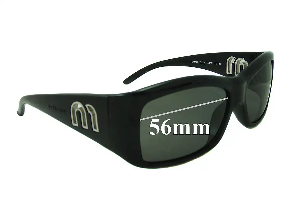 Sunglass Fix Lentes de Repuesto para Miu Miu SMU02H - 56mm Wide Sunglass Fix Lentes de Repuesto para Miu Miu SMU02H - 56mm Wide