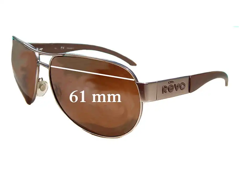 Sunglass Fix Lentes de Repuesto para Revo 3072 - 61mm Wide Sunglass Fix Lentes de Repuesto para Revo 3072 - 61mm Wide