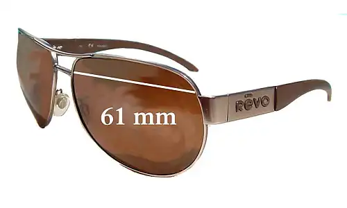 Sunglass Fix Lentes de Repuesto para Revo 3072 - 61mm Wide Sunglass Fix Lentes de Repuesto para Revo 3072 - 61mm Wide