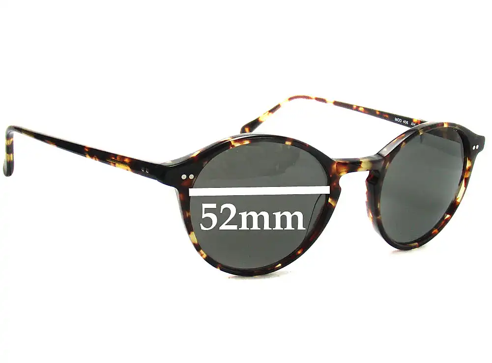 Sunglass Fix Lentes de Repuesto para Anglo American Optical Mod 406 - 52mm Wide Sunglass Fix Lentes de Repuesto para Anglo American Optical Mod 406 - 52mm Wide