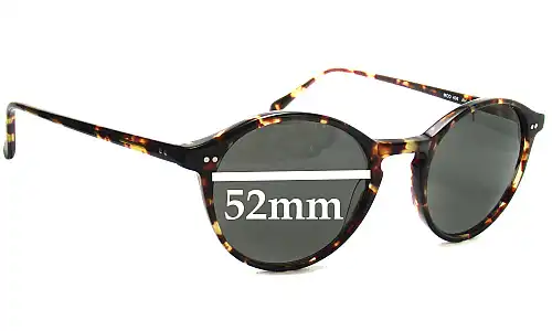 Sunglass Fix Lentes de Repuesto para Anglo American Optical Mod 406 - 52mm Wide Anglo American Optical Mod 406 Lentes de Repuesto 52mm wide