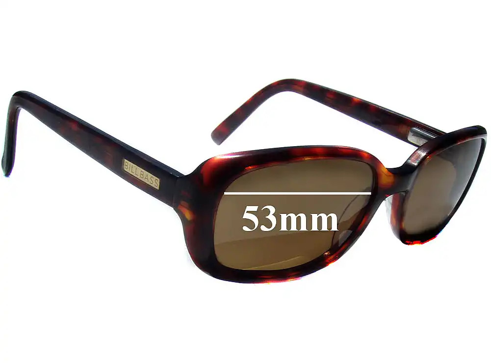 Sunglass Fix Lentes de Repuesto para Bill Bass Bella - 53mm Wide Sunglass Fix Lentes de Repuesto para Bill Bass Bella - 53mm Wide