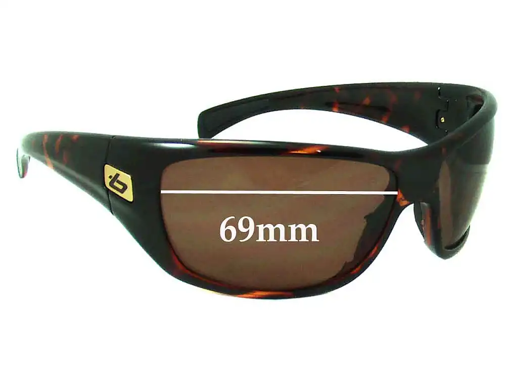 Sunglass Fix Lentes de Repuesto para Bolle Cobra - 69mm Wide Sunglass Fix Lentes de Repuesto para Bolle Cobra - 69mm Wide