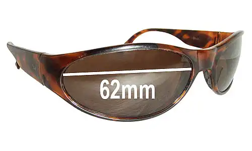 Sunglass Fix Lentes de Repuesto para Bolle Piraja - 62mm Wide Bolle Piraja Lentes de Repuesto 62mm wide