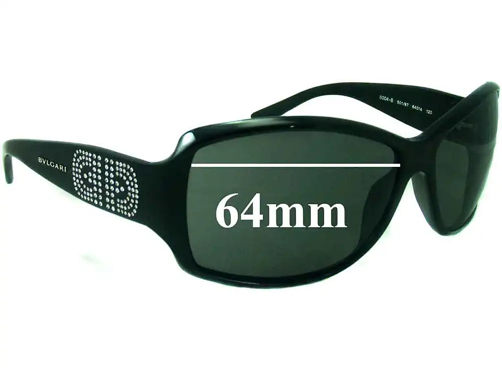 Sunglass Fix Lentes de Repuesto para Bvlgari 8004-B - 64mm Wide Sunglass Fix Lentes de Repuesto para Bvlgari 8004-B - 64mm Wide