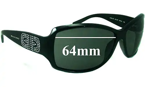 Sunglass Fix Lentes de Repuesto para Bvlgari 8004-B - 64mm Wide Sunglass Fix Lentes de Repuesto para Bvlgari 8004-B - 64mm Wide