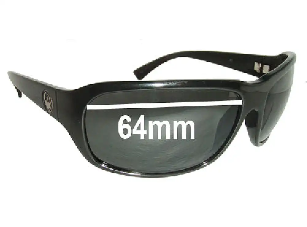 Sunglass Fix Lentes de Repuesto para Dragon Repo - 64mm Wide Sunglass Fix Lentes de Repuesto para Dragon Repo - 64mm Wide