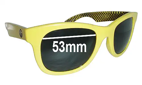 Sunglass Fix Lentes de Repuesto para Electric Detroit - 53mm Wide Electric Detroit Lentes de Repuesto 53mm wide