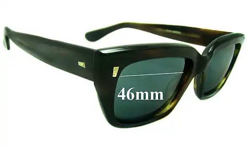 Sunglass Fix Lentes de Repuesto para Martin Wells 727 - 46mm Wide Sunglass Fix Lentes de Repuesto para Martin Wells 727 - 46mm Wide