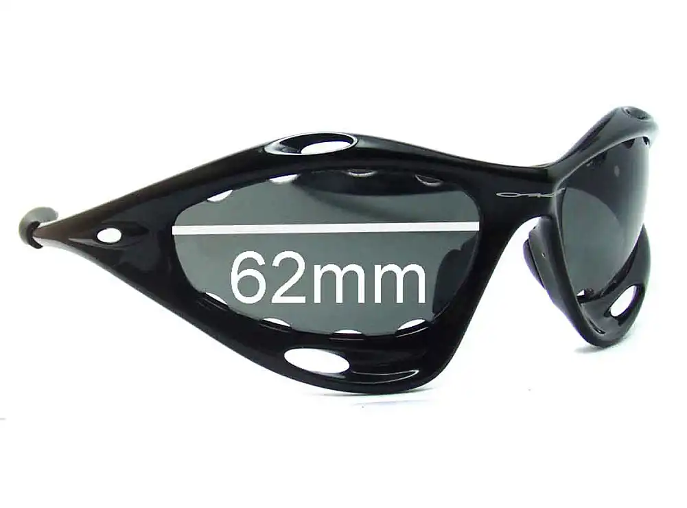 Sunglass Fix Lentes de Repuesto para Oakley Water Jacket - Vented Lenses - 62mm Wide Sunglass Fix Lentes de Repuesto para Oakley Water Jacket - Vented Lenses - 62mm Wide