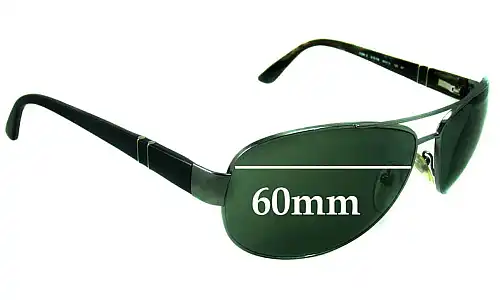 Sunglass Fix Lentes de Repuesto para Persol 2288-S - 60mm Wide Persol 2288-S Lentes de Repuesto 60mm wide