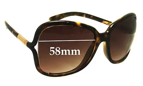 Sunglass Fix Lentes de Repuesto para Prada SPR28L - 58mm Wide Sunglass Fix Lentes de Repuesto para Prada SPR28L - 58mm Wide