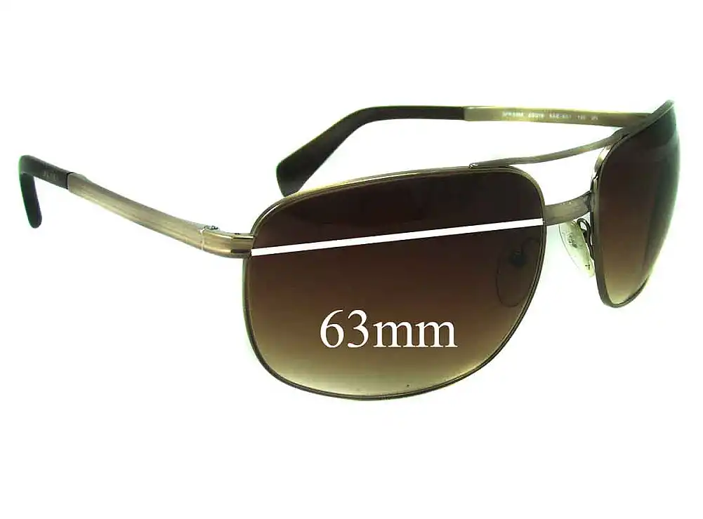 Sunglass Fix Lentes de Repuesto para Prada SPR60M & PR60MS - 63mm Wide Sunglass Fix Lentes de Repuesto para Prada SPR60M & PR60MS - 63mm Wide