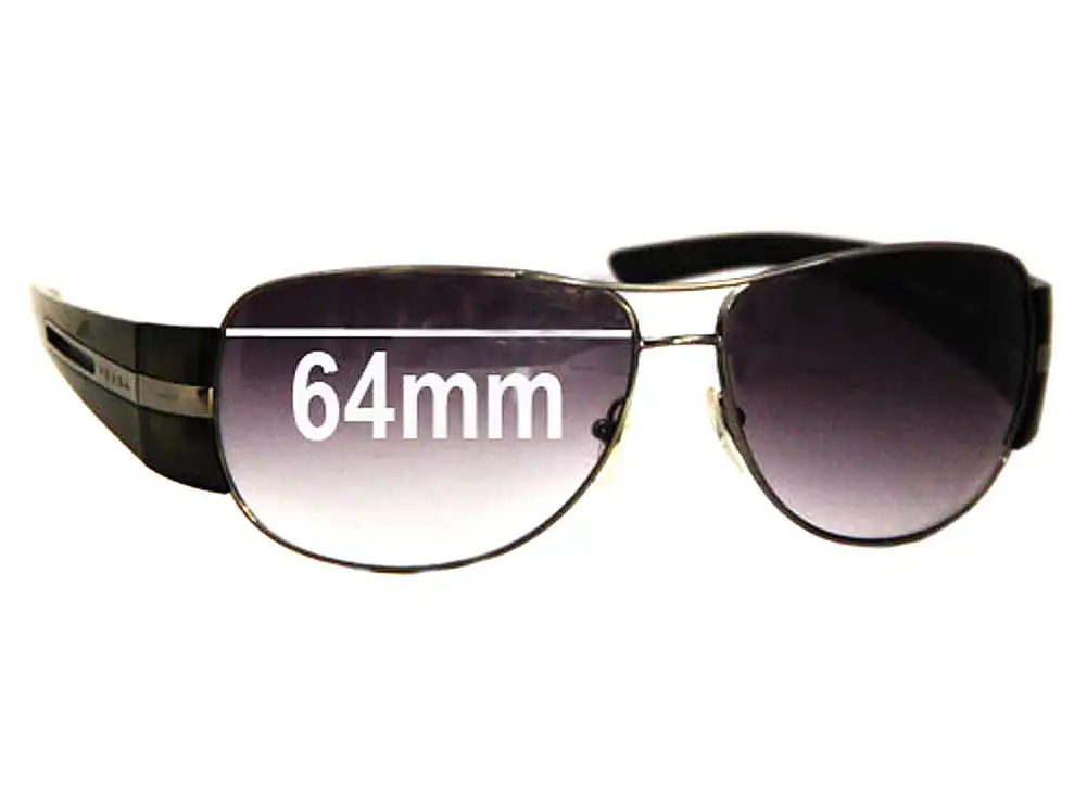 Sunglass Fix Lentes de Repuesto para Prada SPR69H - 64mm Wide Sunglass Fix Lentes de Repuesto para Prada SPR69H - 64mm Wide