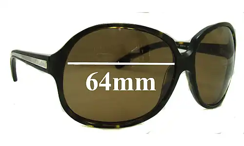 Sunglass Fix Lentes de Repuesto para Prada SPR21I & PR21IS - 64mm Wide Sunglass Fix Lentes de Repuesto para Prada SPR21I & PR21IS - 64mm Wide