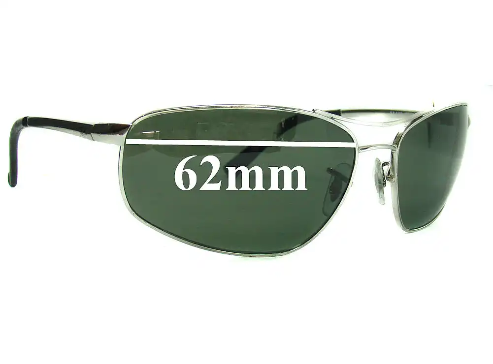 Sunglass Fix Lentes de Repuesto para Ray-Ban RB3360 - 62mm Wide Sunglass Fix Lentes de Repuesto para Ray-Ban RB3360 - 62mm Wide