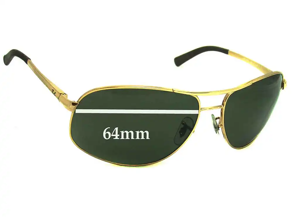 Sunglass Fix Lentes de Repuesto para Ray-Ban RB3387 - 64mm Wide Sunglass Fix Lentes de Repuesto para Ray-Ban RB3387 - 64mm Wide