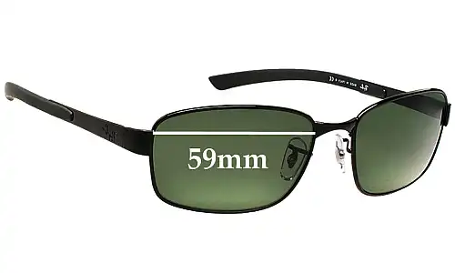 Sunglass Fix Lentes de Repuesto para Ray-Ban RB3413 - 59mm Wide Ray-Ban RB3413 Lentes de Repuesto 59mm wide