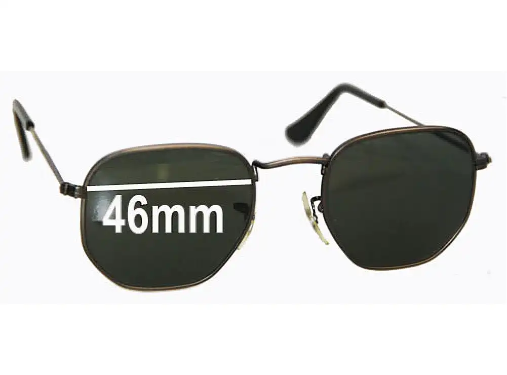 Sunglass Fix Lentes de Repuesto para Ray-Ban B&L W0973 - 46mm Wide Sunglass Fix Lentes de Repuesto para Ray-Ban B&L W0973 - 46mm Wide