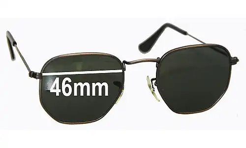 Sunglass Fix Lentes de Repuesto para Ray-Ban B&L W0973 - 46mm Wide Sunglass Fix Lentes de Repuesto para Ray-Ban B&L W0973 - 46mm Wide