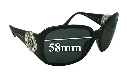 Sunglass Fix Lentes de Repuesto para Bvlgari 8008-B - 58mm Wide Sunglass Fix Lentes de Repuesto para Bvlgari 8008-B - 58mm Wide