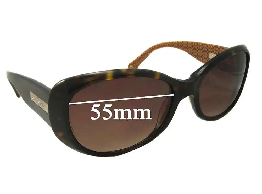 Sunglass Fix Lentes de Repuesto para Coach S438 Kendall - 55mm Wide Sunglass Fix Lentes de Repuesto para Coach S438 Kendall - 55mm Wide