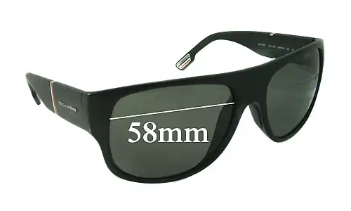 Sunglass Fix Lentes de Repuesto para Dolce & Gabbana DG6061 - 58mm Wide Sunglass Fix Lentes de Repuesto para Dolce & Gabbana DG6061 - 58mm Wide