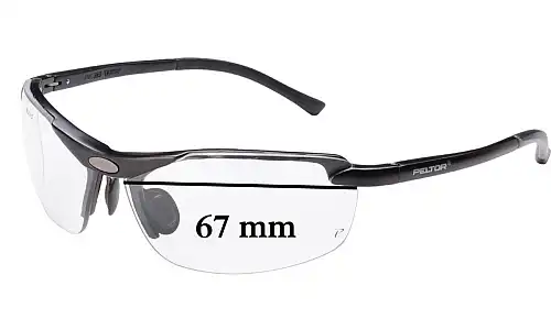 Sunglass Fix Lentes de Repuesto para Peltor LE400 - 67mm Wide Sunglass Fix Lentes de Repuesto para Peltor LE400 - 67mm Wide