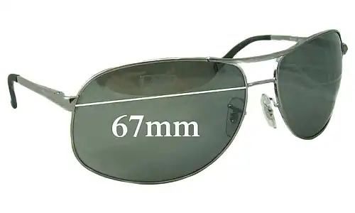 Sunglass Fix Lentes de Repuesto para Ray-Ban RB3387 - 67mm Wide Ray-Ban RB3387 Lentes de Repuesto 67mm wide