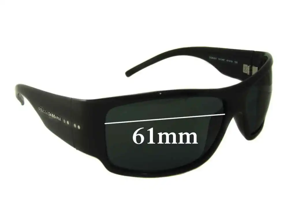 Sunglass Fix Lentes de Repuesto para Dolce & Gabbana DG6020 - 61mm Wide Sunglass Fix Lentes de Repuesto para Dolce & Gabbana DG6020 - 61mm Wide