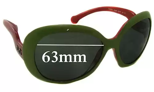 Sunglass Fix Lentes de Repuesto para Dolce & Gabbana DG8063 - 63mm Wide Dolce & Gabbana DG8063 Lentes de Repuesto 63mm wide