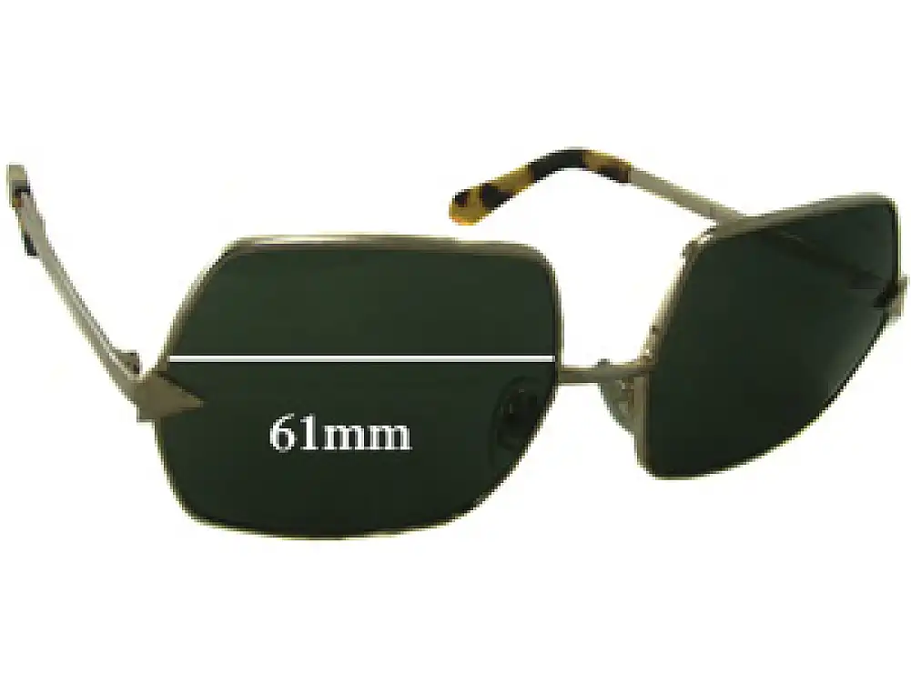 Sunglass Fix Lentes de Repuesto para Karen Walker The Prisoner - 61mm Wide Sunglass Fix Lentes de Repuesto para Karen Walker The Prisoner - 61mm Wide