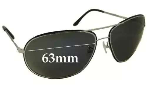 Sunglass Fix Lentes de Repuesto para Police S8637 - 63mm Wide Sunglass Fix Lentes de Repuesto para Police S8637 - 63mm Wide