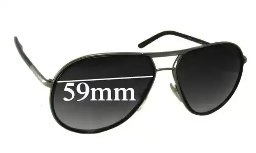 Sunglass Fix Lentes de Repuesto para Prada SPR56M - 59mm Wide Prada SPR56M Lentes de Repuesto 59mm wide