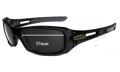 Sunglass Fix Lentes de Repuesto para Revo RE4039 - 57mm Wide Revo RE4039 Lentes de Repuesto 57mm wide