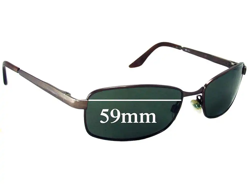 Sunglass Fix Lentes de Repuesto para Bill Bass Unknown Model - 59mm Wide Sunglass Fix Lentes de Repuesto para Bill Bass Unknown Model - 59mm Wide