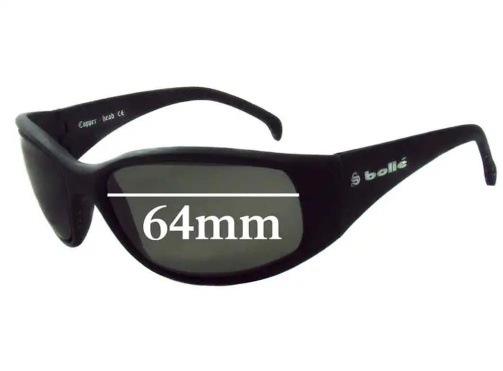 Sunglass Fix Lentes de Repuesto para Bolle CopperHead - 64mm Wide Sunglass Fix Lentes de Repuesto para Bolle CopperHead - 64mm Wide