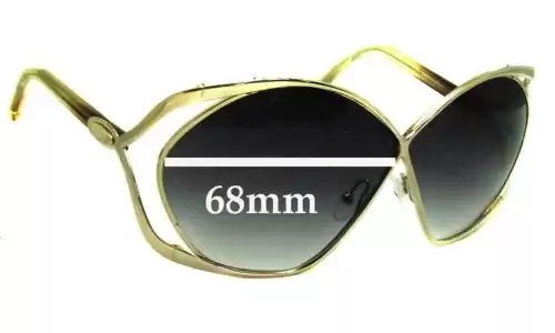 Sunglass Fix Lentes de Repuesto para Christian Dior 2056 - 68mm Wide Sunglass Fix Lentes de Repuesto para Christian Dior 2056 - 68mm Wide