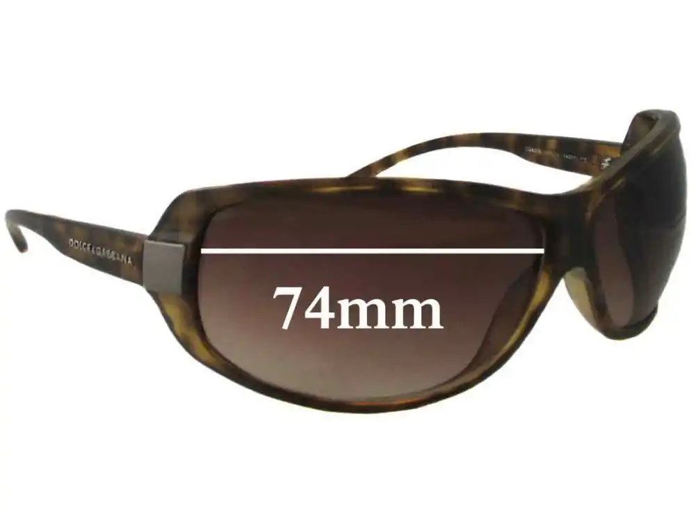 Sunglass Fix Lentes de Repuesto para Dolce & Gabbana DG6019 - 74mm Wide Sunglass Fix Lentes de Repuesto para Dolce & Gabbana DG6019 - 74mm Wide