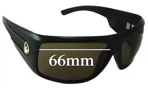 Sunglass Fix Lentes de Repuesto para Dragon Shield - 66mm Wide Sunglass Fix Lentes de Repuesto para Dragon Shield - 66mm Wide