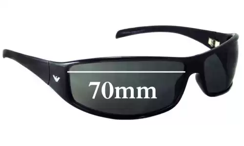Sunglass Fix Lentes de Repuesto para Emporio Armani EA9164/S - 70mm Wide Emporio Armani EA9164/S Lentes de Repuesto 70mm wide