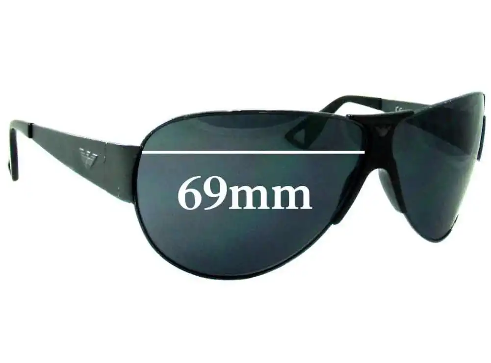 Sunglass Fix Lentes de Repuesto para Emporio Armani EA9532/S - 69mm Wide Sunglass Fix Lentes de Repuesto para Emporio Armani EA9532/S - 69mm Wide
