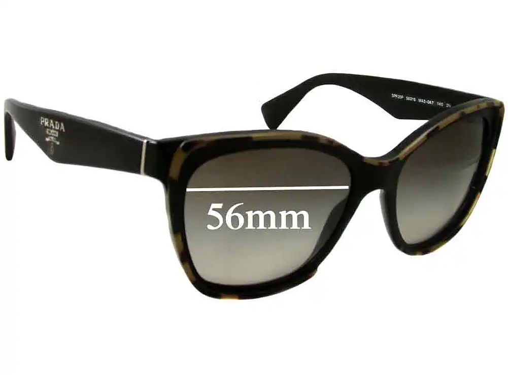 Sunglass Fix Lentes de Repuesto para Prada SPR20P - 56mm Wide Sunglass Fix Lentes de Repuesto para Prada SPR20P - 56mm Wide