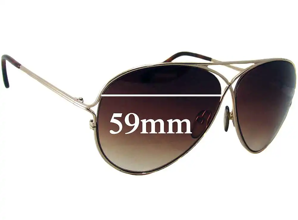 Sunglass Fix Lentes de Repuesto para Tom Ford TF142 - 59mm Wide Sunglass Fix Lentes de Repuesto para Tom Ford TF142 - 59mm Wide