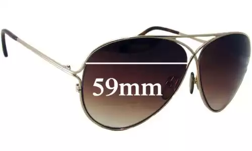 Sunglass Fix Lentes de Repuesto para Tom Ford TF142 - 59mm Wide Tom Ford TF142 Lentes de Repuesto 59mm wide