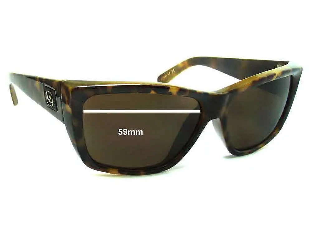 Sunglass Fix Lentes de Repuesto para Von Zipper Cookie - 59mm Wide Sunglass Fix Lentes de Repuesto para Von Zipper Cookie - 59mm Wide