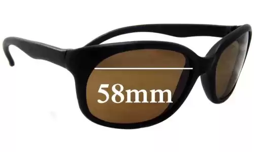 Sunglass Fix Lentes de Repuesto para Vuarnet Unknown Model - 58mm Wide Sunglass Fix Lentes de Repuesto para Vuarnet Unknown Model - 58mm Wide
