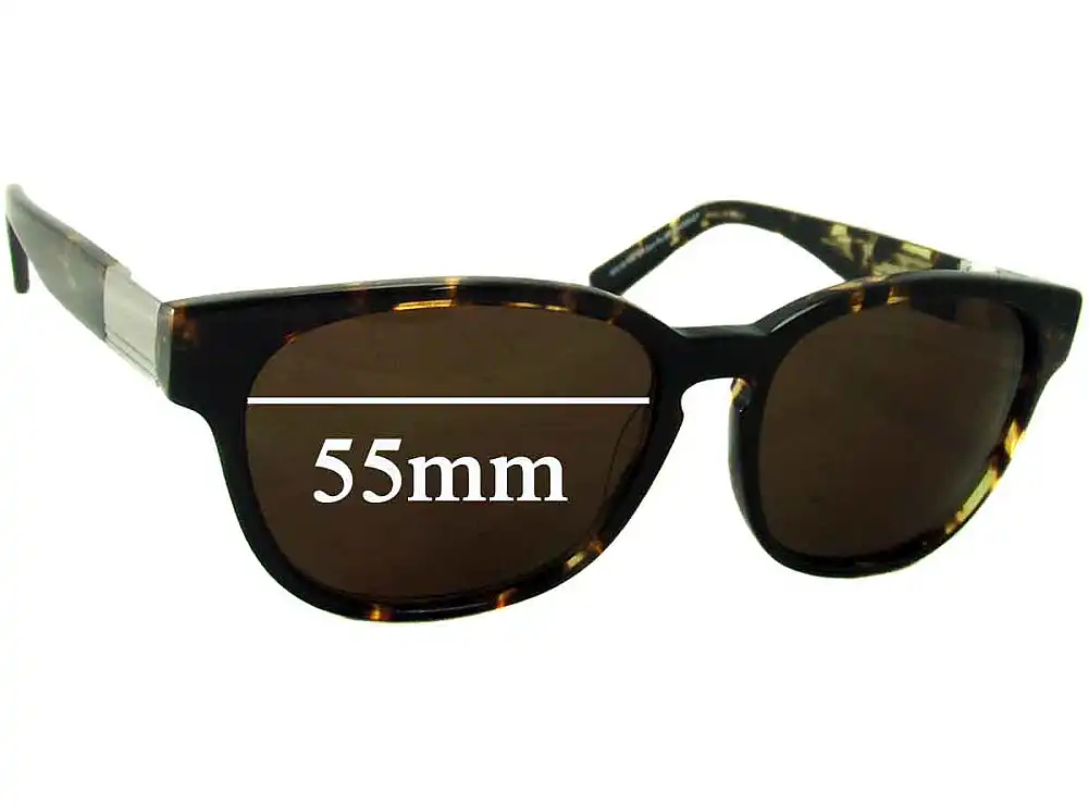 Sunglass Fix Lentes de Repuesto para Country Road CR Sun Rx 07 - 55mm Wide Sunglass Fix Lentes de Repuesto para Country Road CR Sun Rx 07 - 55mm Wide