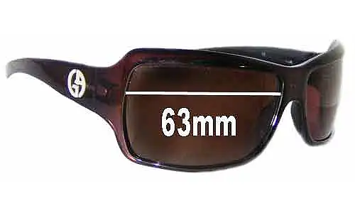 Sunglass Fix Lentes de Repuesto para Giorgio Armani GA 209/S - 63mm Wide Giorgio Armani GA 209/S Lentes de Repuesto 63mm wide